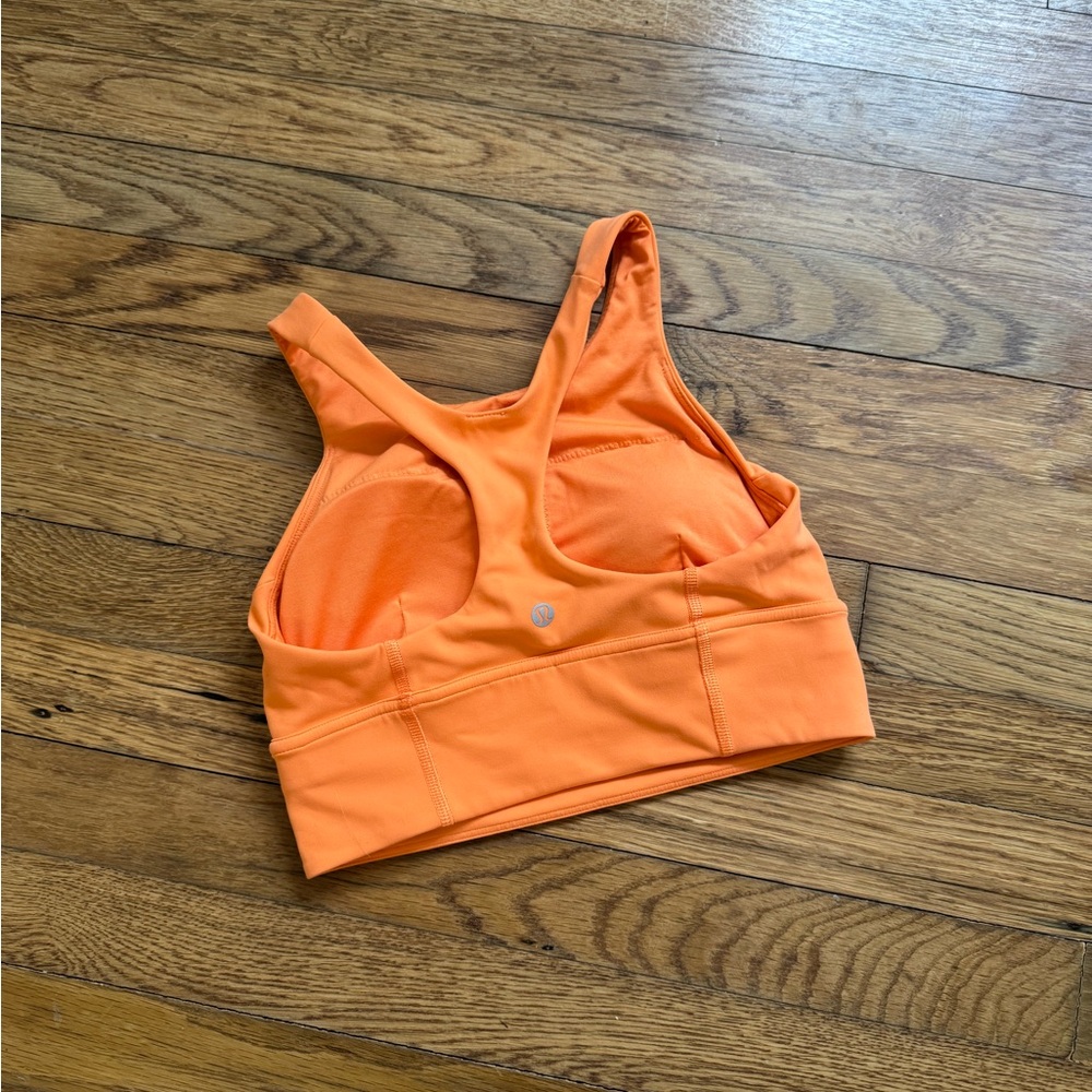 Lululemon Athletica Bright Orange Sports Bra
